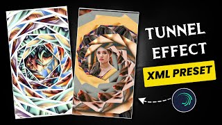 3D Tunnel Effect Xml Preset  Alight motion Preset [upl. by Esra891]