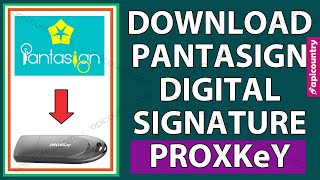 Download Pantasign DSC in Proxkey Watchdata USB Token ⬇⬇ Full Validity Digital Signature 😮😮 [upl. by Egduj]