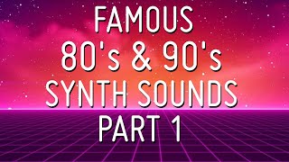 Famous synth sounds of the 80s and 90s Part 1 CMI Yamaha DX7 Korg M1 Roland D50 TX81Z [upl. by Ynneg]