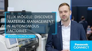 Felix Mögele Discover Material Management in Autonomous Factories  Productronica 2023 [upl. by Auqeenahs222]