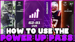 HOW TO USE A POWER UP PASS HOW TO EQUIP AND ACTIVATE ABILITIES MADDEN 22 ULTIMATE TEAM [upl. by Nawak763]