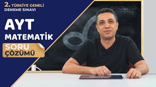 Endemik Yayınları 20232024 2 TG Deneme Sınavı AYT  Matematik Video Çözümlü Cevap Anahtarı [upl. by Geier851]