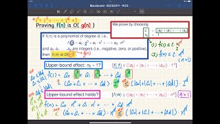 HD EECS2011 W23  20230125  Justifying Proof Strategy for BigO Deriving Most Accurate Bound [upl. by Einial]