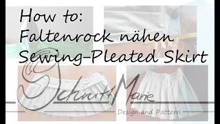 How to Faltenrock Sewing a pleated skirt [upl. by Lauraine734]