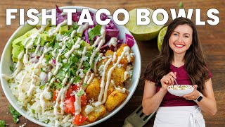 The Best Fish Taco Bowls Easy Fresh and Flavorful [upl. by Yerfej]