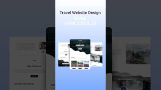 Travel Website Design Using HTML amp CSS websitedesign htmlwebsite webdevelopment virlshort viral [upl. by Drusi]