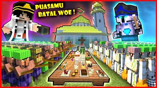 10000 VILLAGER TOBAT IKUT PUASA DI MINECRAFT  TAPI DI PRANK FROST DIAMOND SAMPAI BATAL [upl. by Oeflein938]