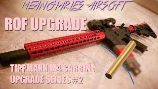 Tippmann m4 Carbine  Upgrade Series 2 Rate of Fire [upl. by Amlas]