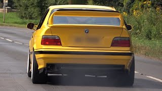 Modified Cars Leaving a Car Show Ten of the Best 2024  Elvington Airfield [upl. by Yanahc]