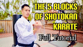 SHOTOKAN KARATE BLOCKS FULL TUTORIAL 🥋⛩ [upl. by Ycnahc]