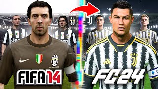 I Rebuild Juventus From FIFA 14 to FC 24 [upl. by Retlaw]