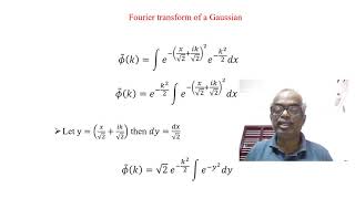 L 34 Quantum Mechanics  Fourier transformation of Gaussian function [upl. by Enelrahs434]