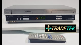 Panasonic NVVP60 VCRDVD Combo Drive  First Look amp Demo [upl. by Lux]