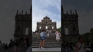 Wall Street of St Paul Church 2 gems macau travel tourist [upl. by Auhsot]