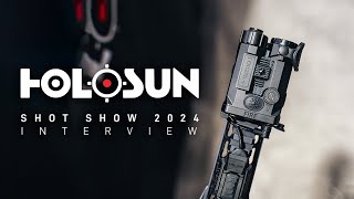 Holosun Interview at SHOT Show 2024 Affordable VCSEL Laser Hybrid Thermal Optics and MORE [upl. by Alma]