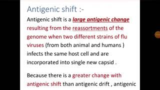 Antigenic shift and Drift [upl. by Bernj]