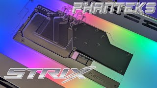 How to install Phanteks Glacier G2080Ti Strix Waterblock Asus Strix RTX 2080 Ti Watercooling block [upl. by Cope]