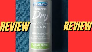 XtraCare Mens Dry Antiperspirant Spray Review [upl. by Whittaker193]