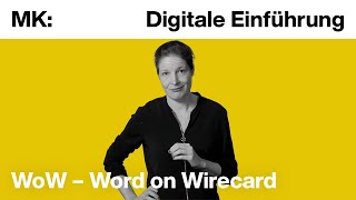 Digitale Einführung Word on Wirecard  Münchner Kammerspiele [upl. by Fugate837]