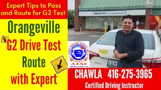 Orangeville G2 road test route  Full G2 Drive test route with tips to pass G2 test by Experts [upl. by Mcdade735]