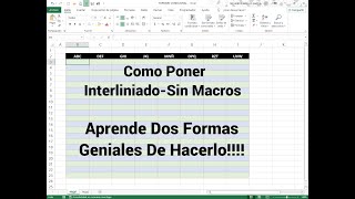 Como poner Interlineado Automático En Excel Sin Macros solo si se escriben datos [upl. by Norym]