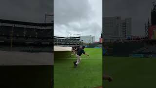 Taking the tarp off the field 😳 via mlbX shorts [upl. by Chon745]