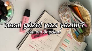 NASIL GÜZEL YAZI YAZILIR KALEM ÖNERİLERİİPUÇLARI… [upl. by Yerot]