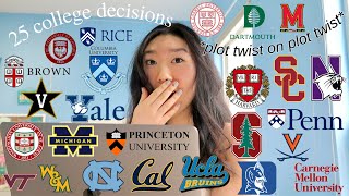 COLLEGE DECISION REACTIONS 2021 all 8 ivies Stanford UCs T20 watch till the end emotional [upl. by Enylodnewg984]