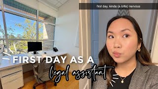 My First Day As A Legal Assistant  96pm WORK VLOG [upl. by Anallese]