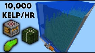 Auto Crafter for Fast and Easy Kelp Farm best fuel 121 Minecraft [upl. by Schroeder]