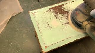 How To Sand Previously Painted Furniture [upl. by Demetra]