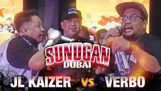 Sunugan Dubai  JL Kaizer vs Verbo [upl. by Milburr]