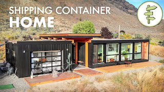 Living in an UltraModern Shipping Container Home  Built with 4 x 20ft Used Containers [upl. by Okubo]