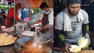 Malaysia street food amp national fruit Durian [upl. by Eisse922]