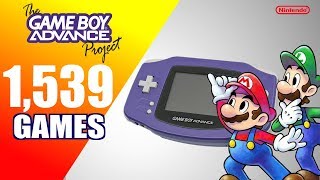 The Game Boy Advance Project  All 1539 GBA Games  Every Game USEUJP [upl. by Oremoh]