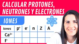 Calcular PROTONES NEUTRONES y ELECTRONES ⚛️ de Iones [upl. by Krisha645]