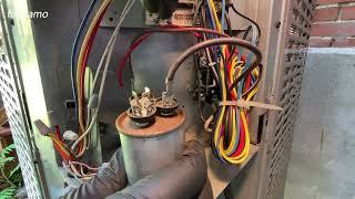 How to replace a Capacitor  HVAC AC Capacitor Replacement [upl. by Lahcsap245]