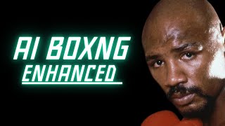 Marvin Hagler vs Tommy Hearns AI Enhanced Full Fight 1985 [upl. by Tisbee]