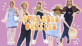 How to Style Overalls 12 Different Ways  Overalls Outfits for SpringSummer 2021 [upl. by Eseerehs]