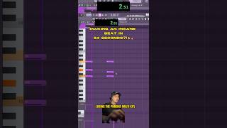 He Made An INSANE Beat In 34 Sec 🔥🤯 musicproduction melodytutorial flstudio [upl. by Sualk]