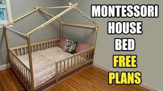 How to Make a Montessori Bed  Free Plans [upl. by Nnyliram806]