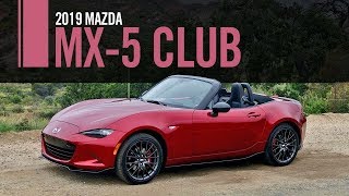 2019 Mazda MX5 Miata Club Review Test Drive [upl. by Elleiand]