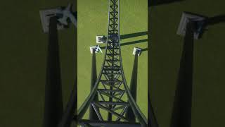 BATMAN GOTHAM CITY ESCAPE RECREATED IN PLANET COASTER youtubeshorts rollercoaster fun [upl. by Halonna]