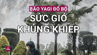 Bão số 3 Yagi quần thảo Hà Nội xơ xác gió giật mạnh mưa quất dữ dội trên các tòa nhà  VTC Now [upl. by Eillen]