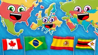 ¡Países Del Mundo  KLT en Español [upl. by Anilek]