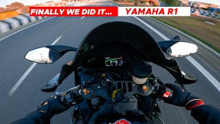 Yamaha R1 The Loudest 0200 kmph🔥 Fastest Superbike 🥵 [upl. by Reger]