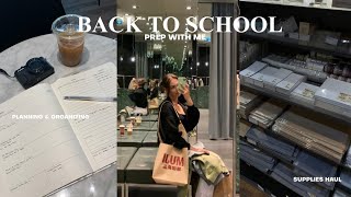 PREPARE FOR BACK TO SCHOOL supplies shopping amp haul planner set up organization [upl. by Etessil]