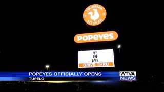 Muchanticipated Popeyes opens in north Tupelo [upl. by Ermeena]