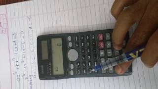 How to solve cubic equation by using Casio fx 991ms calculator [upl. by Repsag]