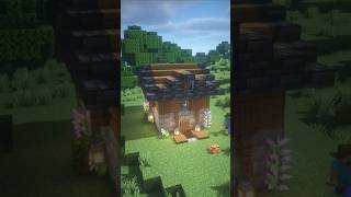 Cute starter medieval spruce house MinecraftPegwinMC minecraft minecraftbuildingtutorial [upl. by Meekar313]